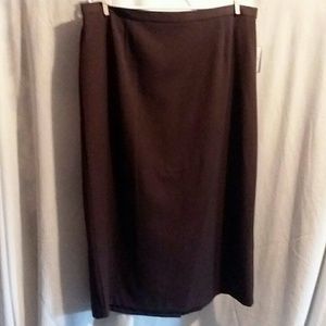 Brown Midi Skirt NWT